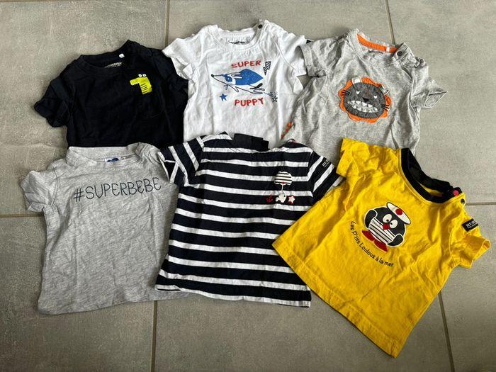 Lot t-shirt bébé 9 mois