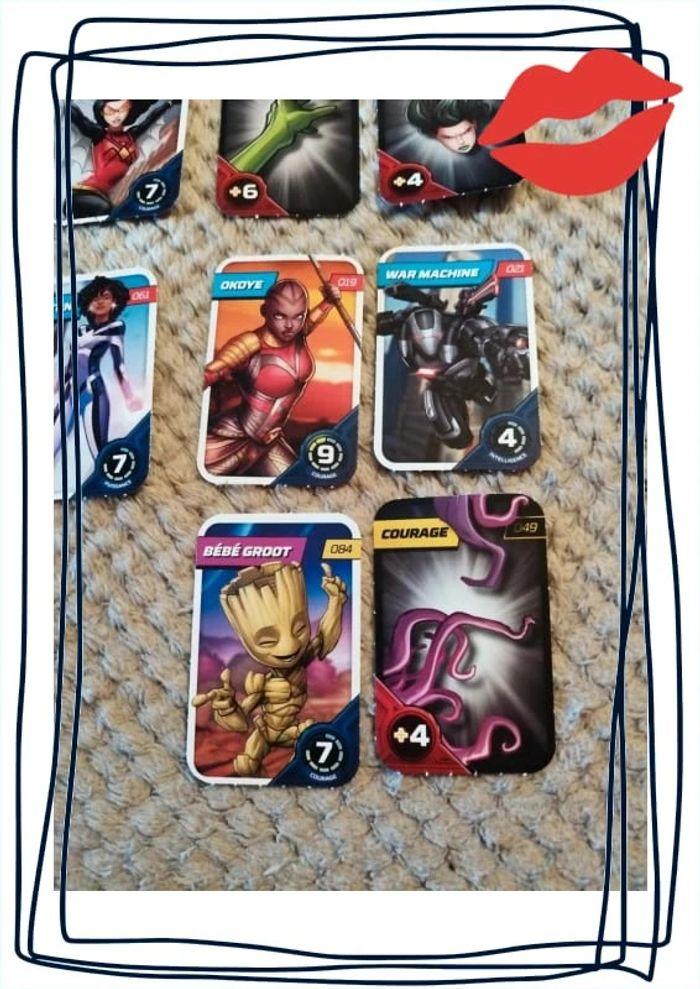 Lot 8 cartes de collection Marvel Avengers - photo numéro 6