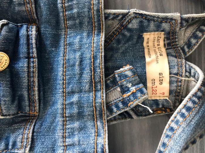 Salopette Zara denim bleu 7 ans - photo numéro 3