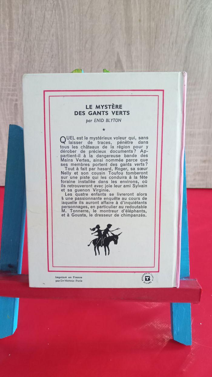 Le Mystère des gants verts, n° 42, 1959, bibliothèque rose (2) - photo numéro 2