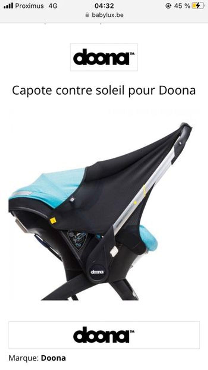 Pousette doona + 2 bases isofix et les accessoires - photo numéro 5