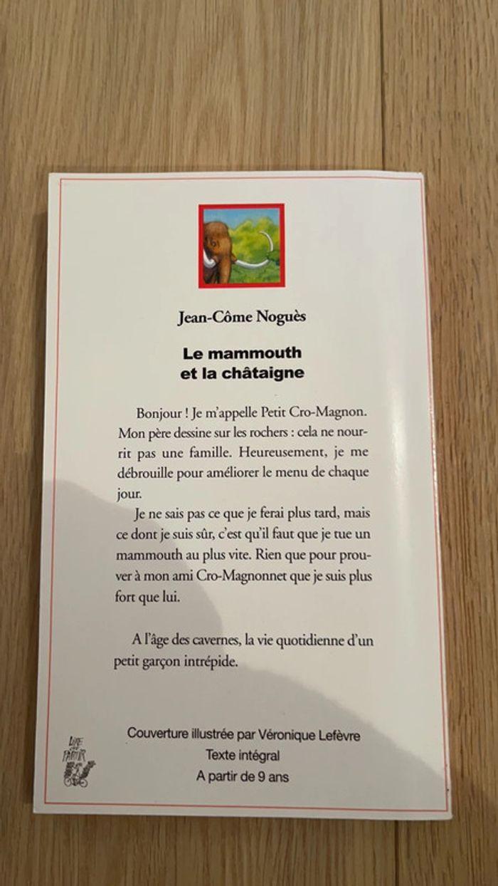 Livre neuf le mammouth et la châtaigne de Jean-Côme Noguès - photo numéro 2