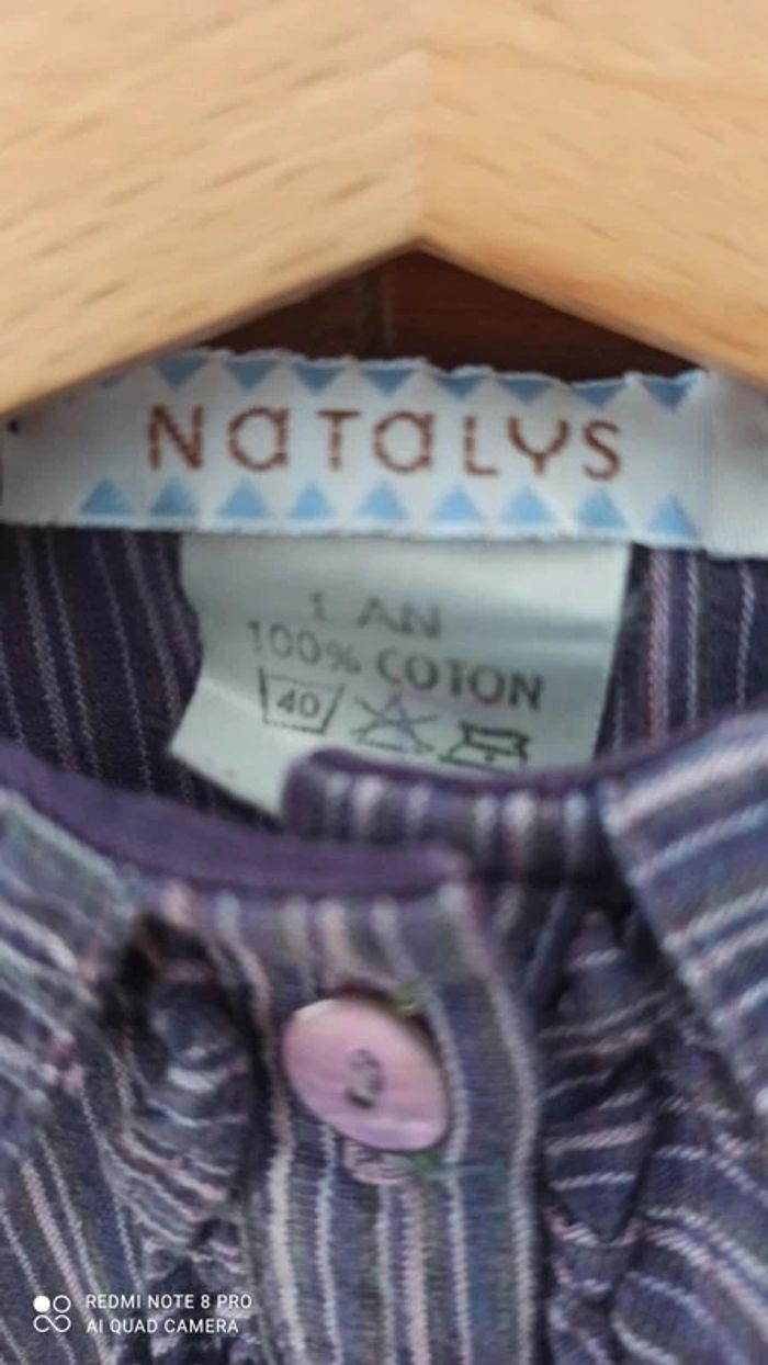 Blouse natalys taille 12 mois BE - photo numéro 3