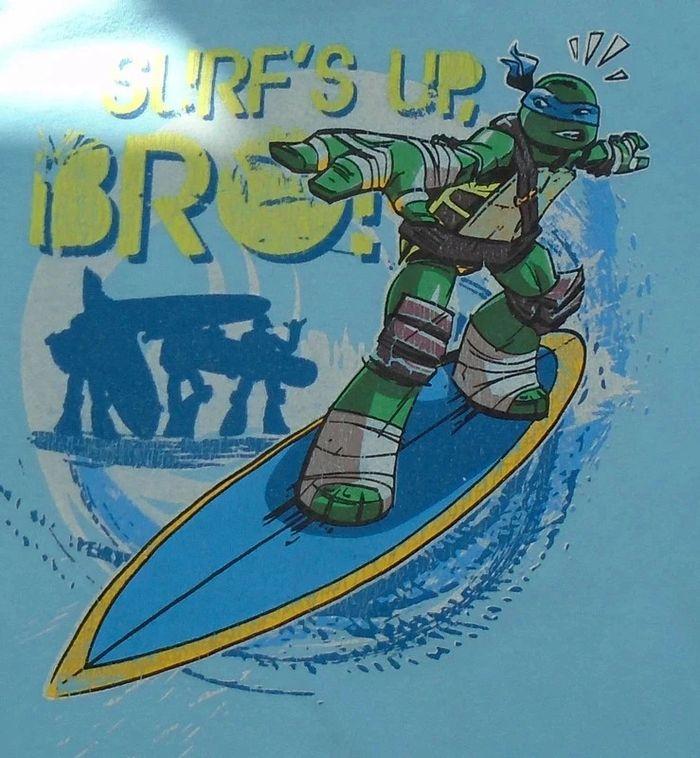 Joli tee-shirt "Tortues Ninja" surf garçon 8 ans - photo numéro 2