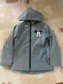 Veste impermeable bleu ciel mickey taille 8 ans