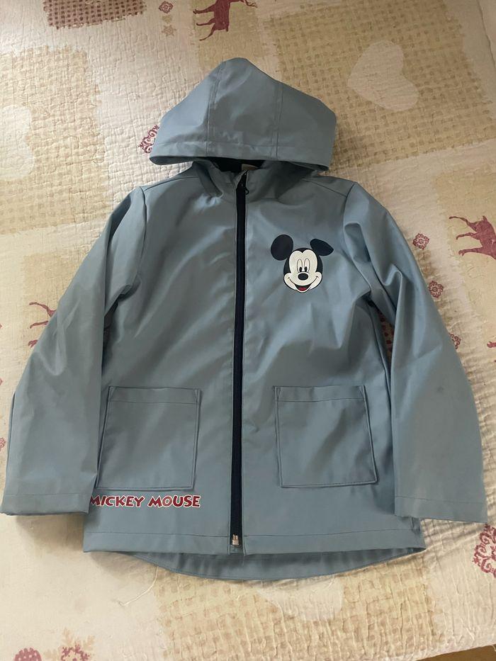 Veste impermeable bleu ciel mickey taille 8 ans