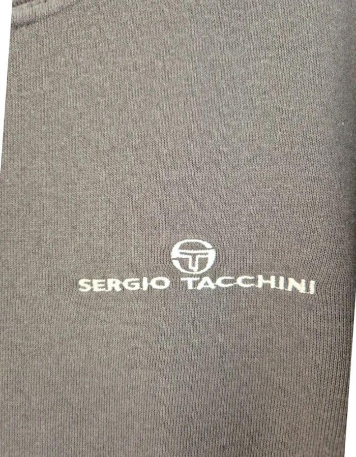 Sweat Sergio Tacchini Vintage logo brodé gris taille L - photo numéro 4