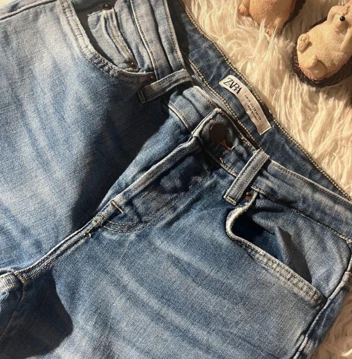 Jeans bleu Zara taille 38 - photo numéro 3