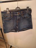 Short en denim bleu T36 H&M