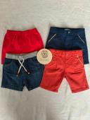 Lot 4 shorts bébé 6 mois