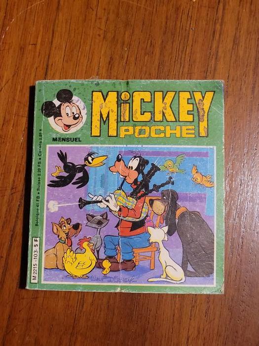 5 Mickey poche - Disney - vintage 1982 - photo numéro 5