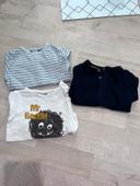 Lot tee-shirts manche longue