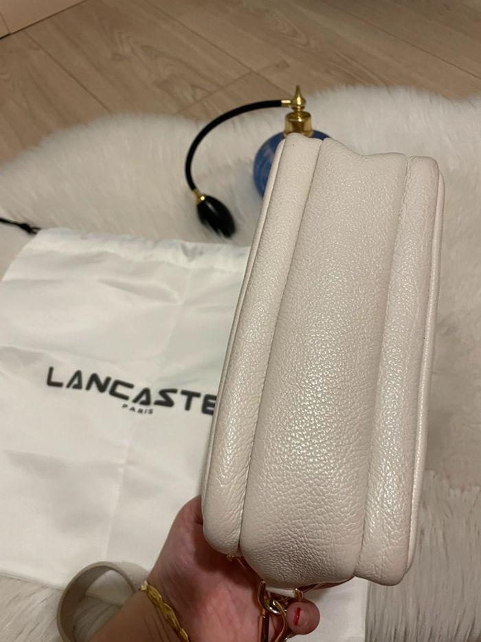 Sac Lancaster trotteur Dune cuir blanc cassé crème bandoulière cross body - photo numéro 6