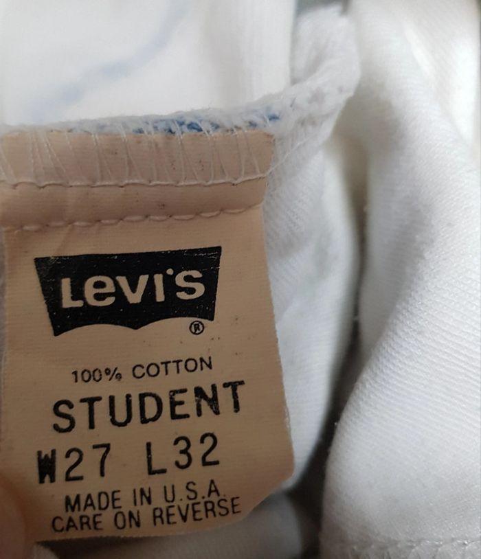 Jean Levi's 581 W27 L32 Made in USA Blanc - photo numéro 9