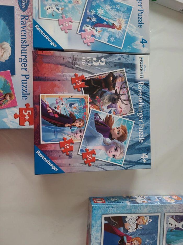 Lot puzzles reines des neiges - photo numéro 3