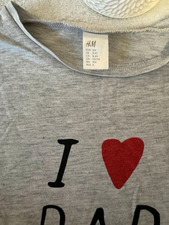 T-shirt manche longue I love dad - photo numéro 3