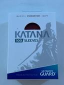 100 protège-cartes standard Katana Rouge Ultimate Guard 🔴