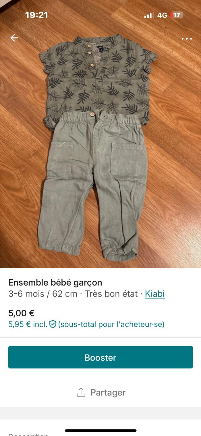 Ensemble, bébé, garçon