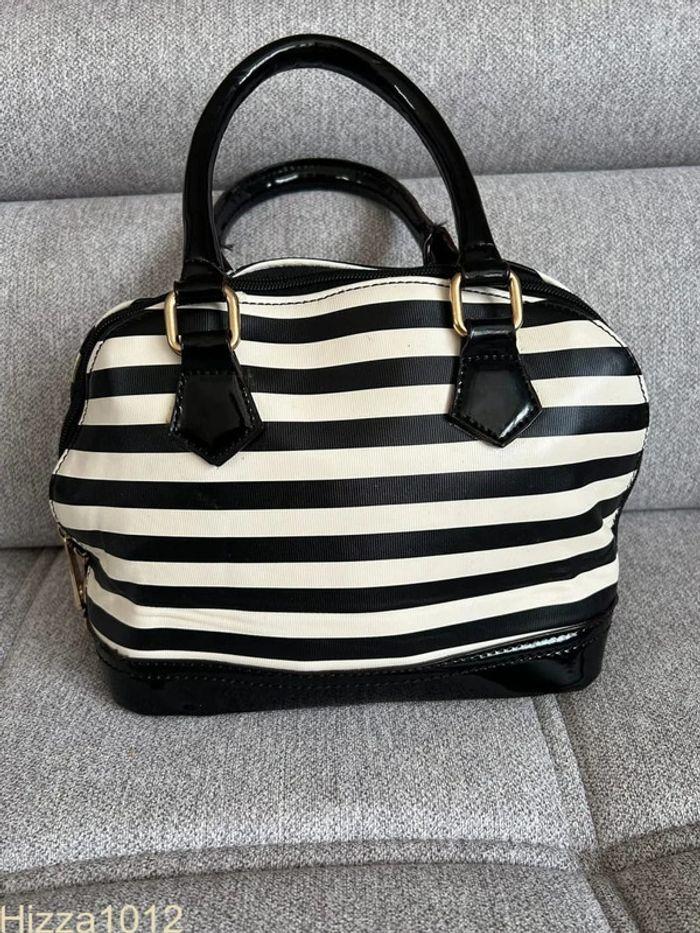 Sac à main bandoulière noir et blanc 💖 - photo numéro 1