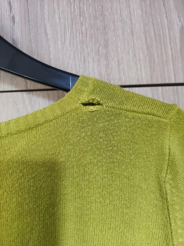 Pull vert anis / Citron 36 Zara - photo numéro 5