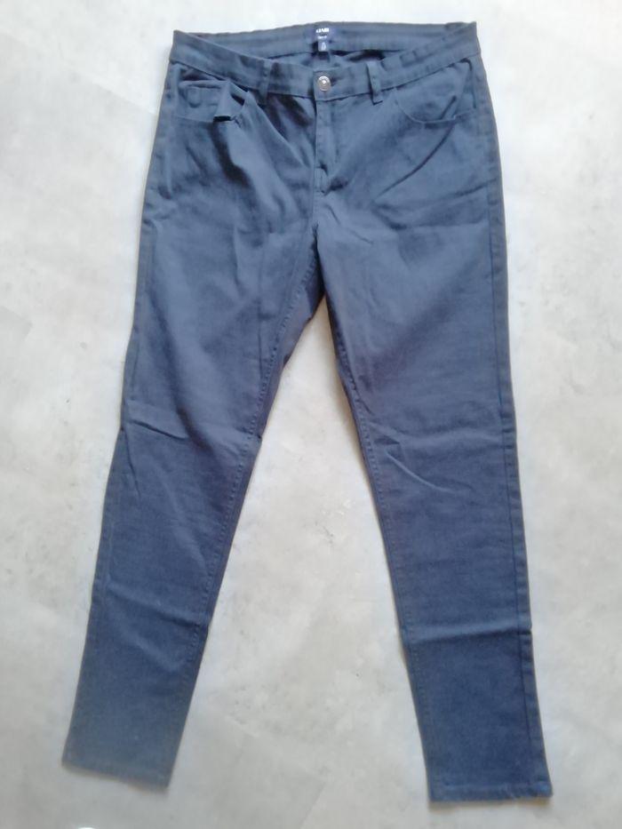 Pantalon Slim Fit Bleu Marine - photo numéro 1