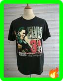 Tee shirt noir avec graphique Elvis Presley taille m