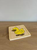 Jouet en bois : puzzle canard