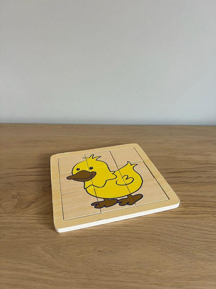 Jouet en bois : puzzle canard - photo numéro 1