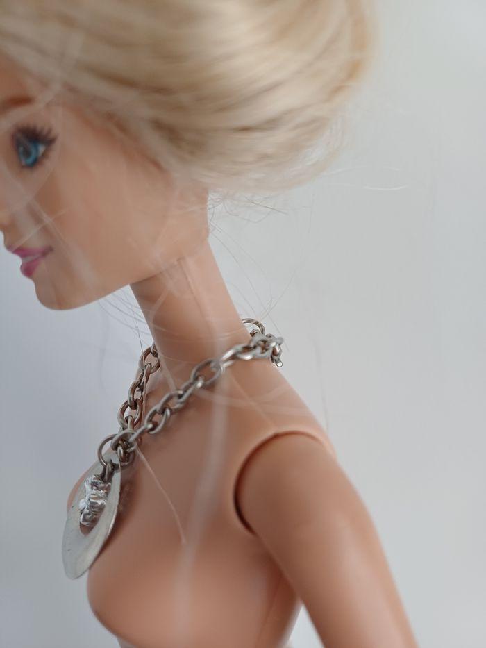 Collier artisanal neuf pour Barbie, cercle et fleur - photo numéro 6