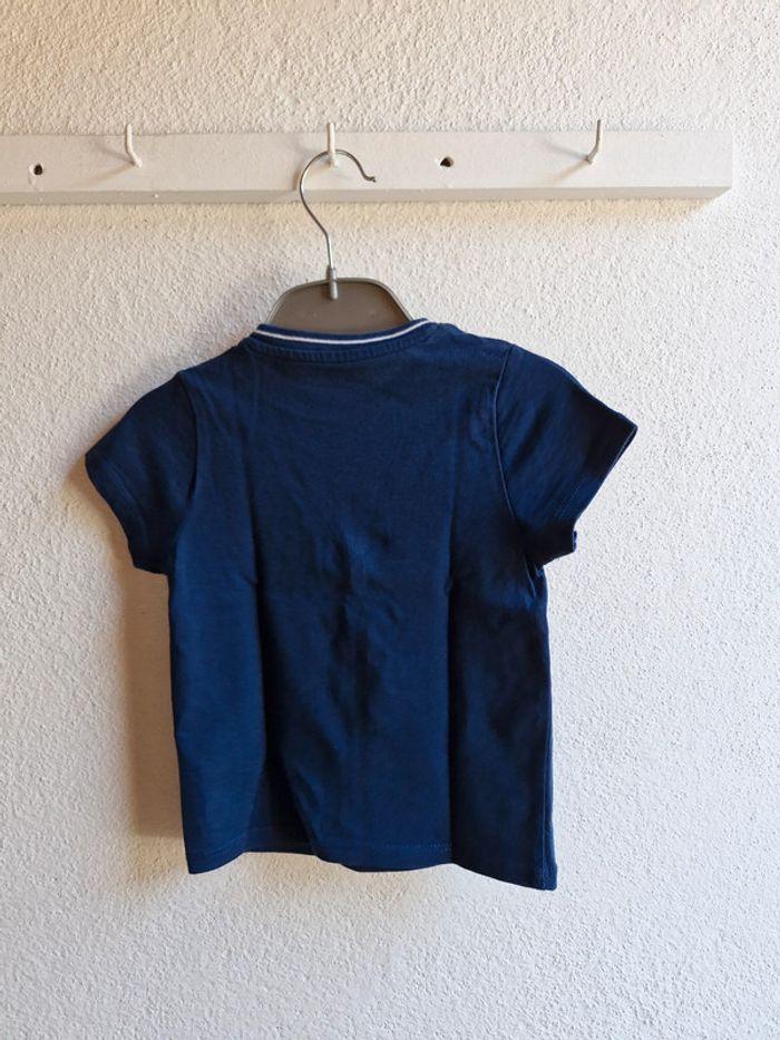 Ensemble 12 mois 74 cm Obaïbi T-shirt & short bleu marine Neuf sans étiquette - photo numéro 5