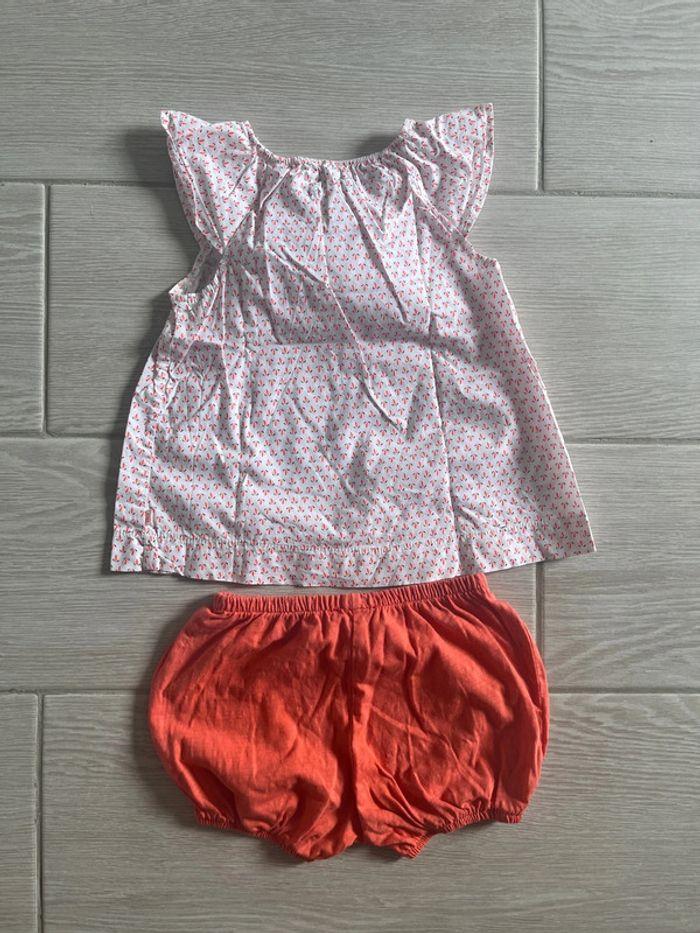 Ensemble T-shirt et short pour filles taille 3 ans - photo numéro 2