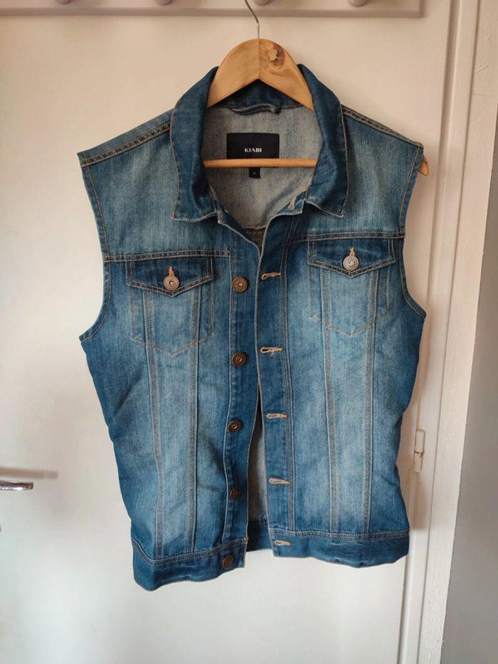 Veste en jean sans manche Kiabi - photo numéro 6