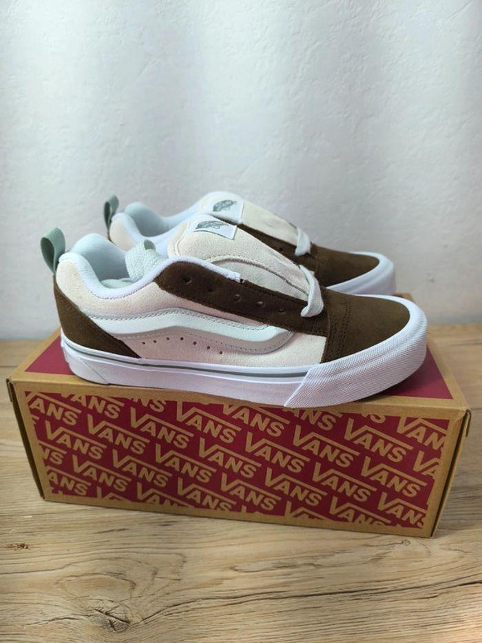 Baskets Vans knu old skool beige et marron pointure 37 neuves avec boîte - photo numéro 3