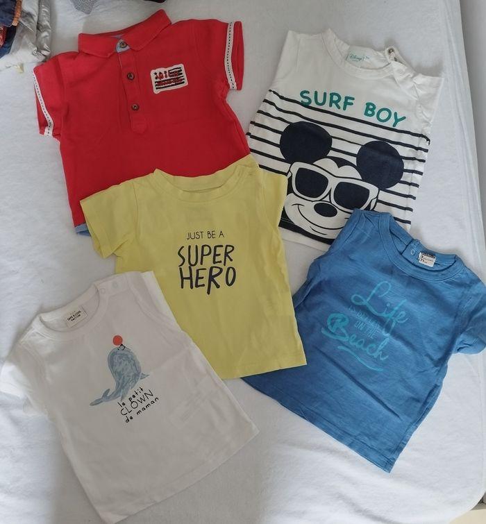 Lot de 5 tee shirt 9 mois