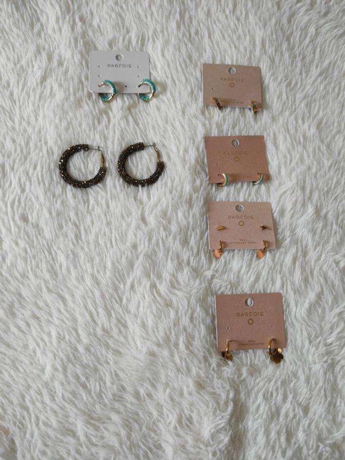 Lot de 5 boucles d'oreilles+ 2 offerts - photo numéro 1