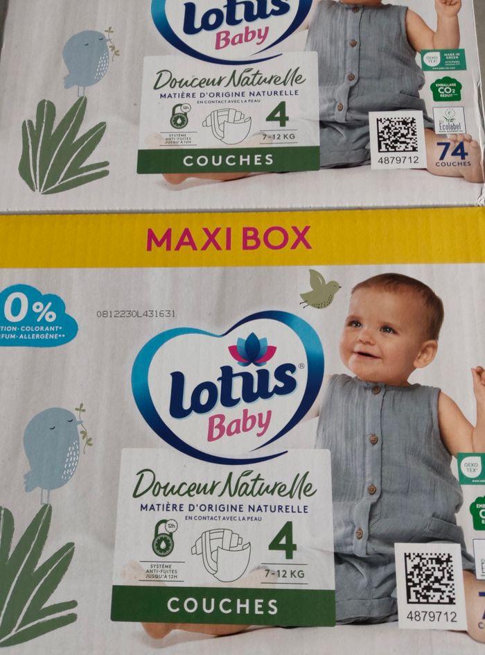 Lot 2 cartons de couches lotus taille 4 - photo numéro 2