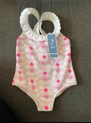 Maillot de bain Jacadi rose et blanc