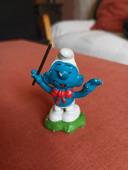 Figurine Schtroumpf chef d'orchestre 1980