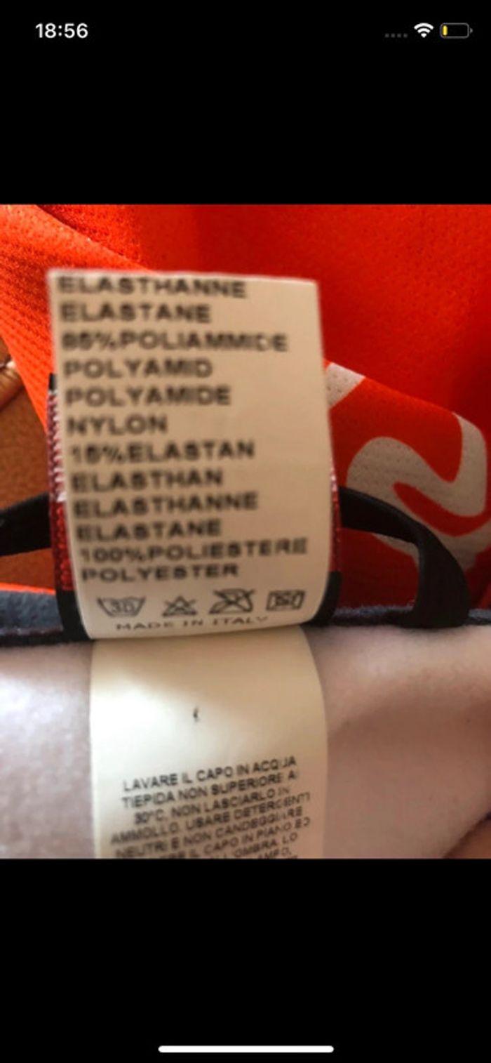 Veste cyclisme vintage orange fluo Giordana taille xl excellent état - photo numéro 5