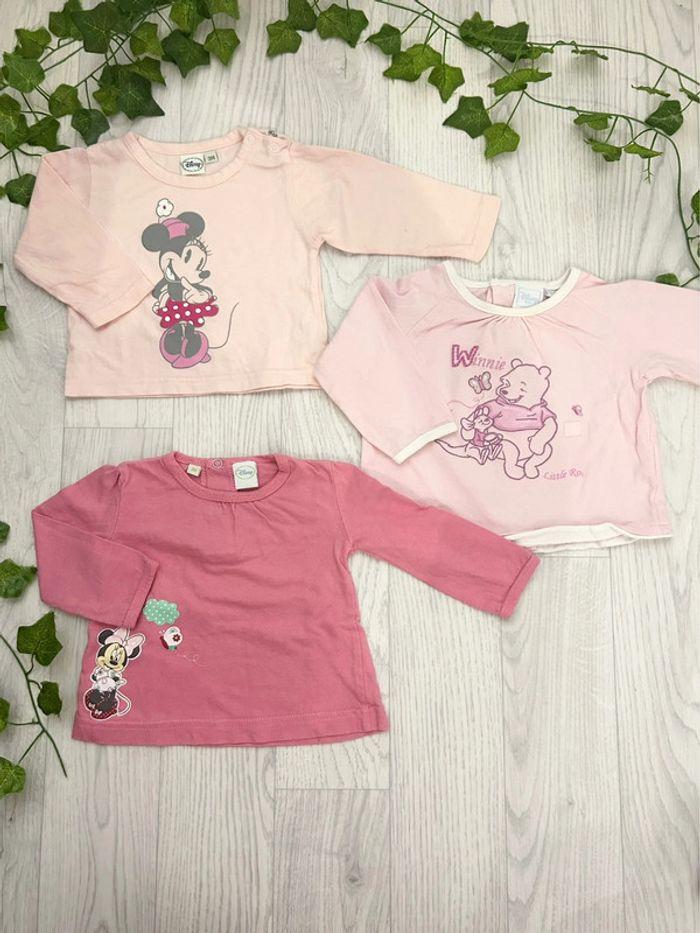 Lot t shirt Disney 3m fille 🩷 - photo numéro 1