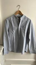 Chemise asos bleu col Mao