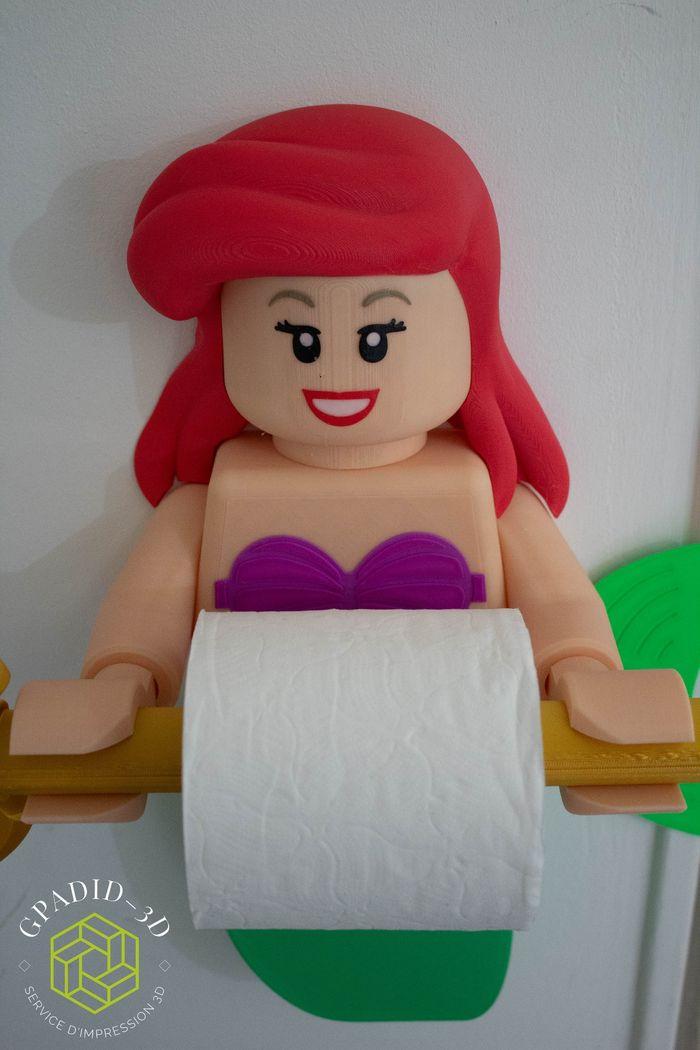 Dévidoir de papier toilette ou simple décoration murale dans un style Lego disney - photo numéro 5