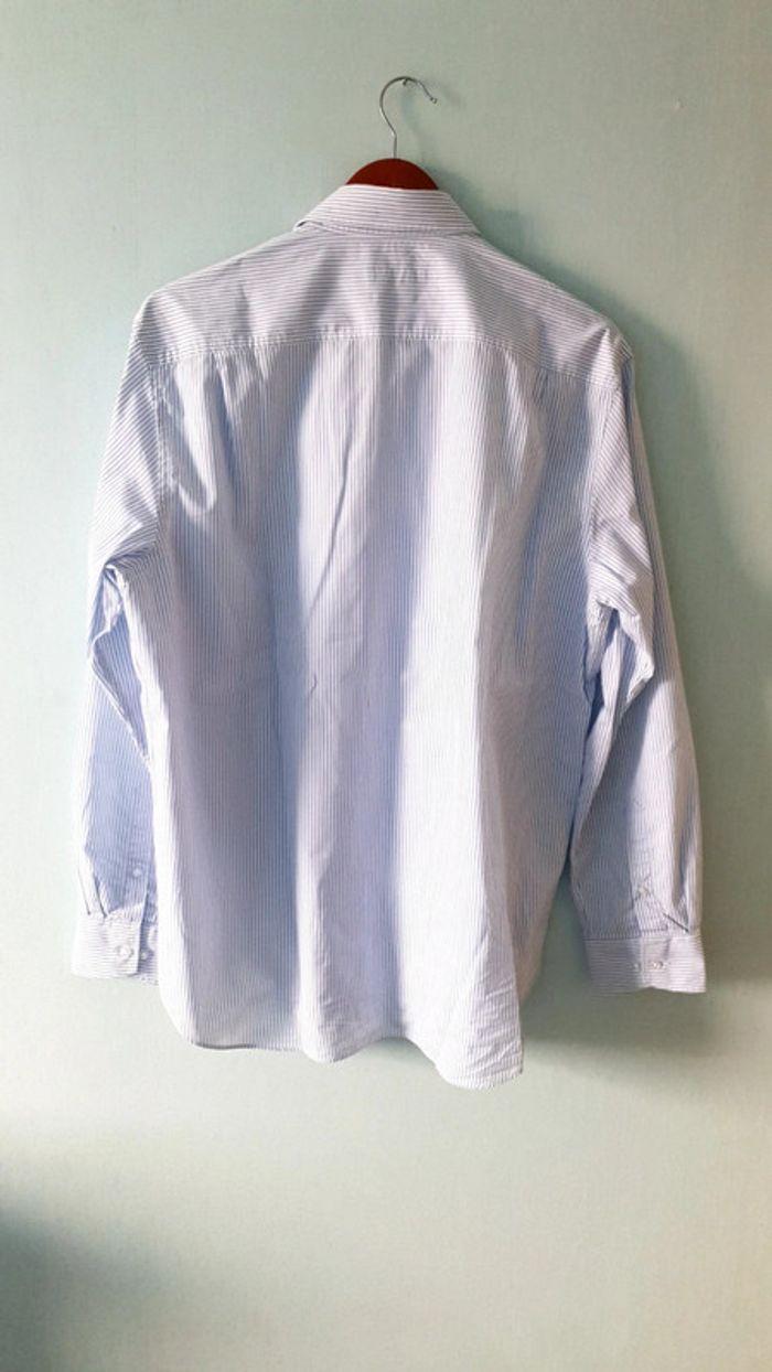 Chemise rayé blanche et bleu Cambridge 43/44 - photo numéro 2