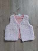 Gilet sans manches rose