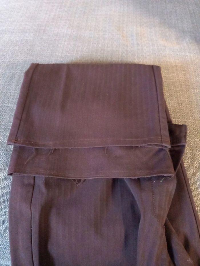 Pantalon droit marron - photo numéro 8