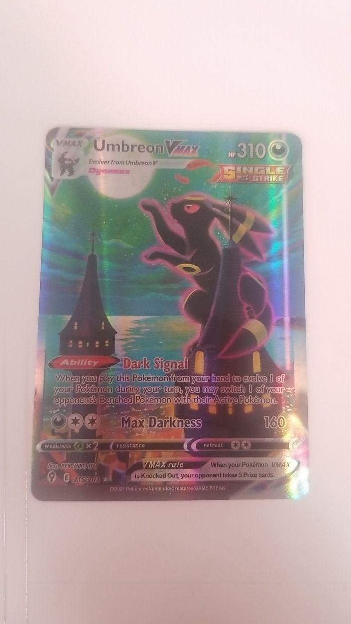 Carte Pokémon Umbreon Vmax - photo numéro 1