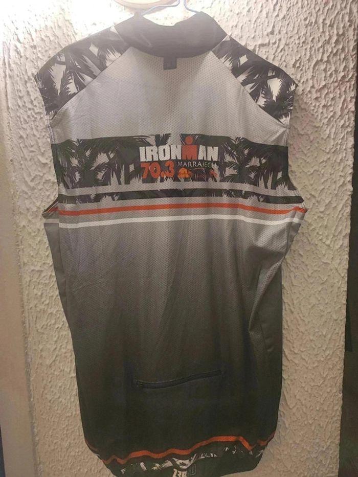 Zerod cycling Windproof gilet grey palm taille L - photo numéro 4