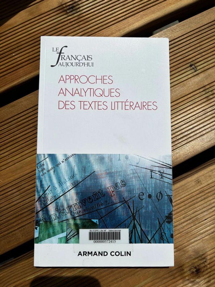 Approche analytique des textes littéraires - photo numéro 1