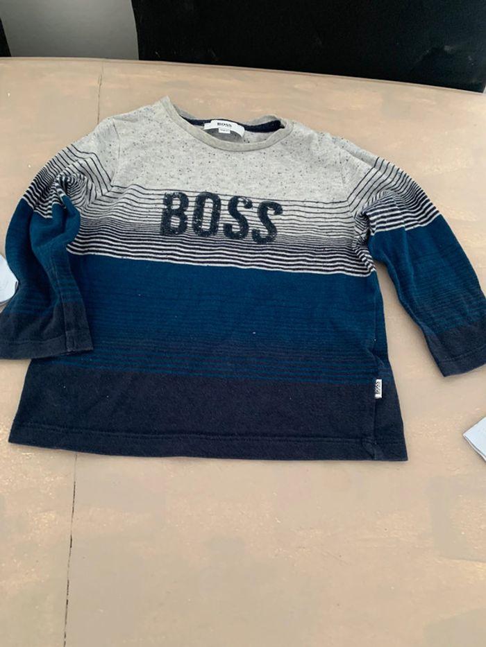 Lot de 5 t-shirt à manche longue hugo boss . - photo numéro 7