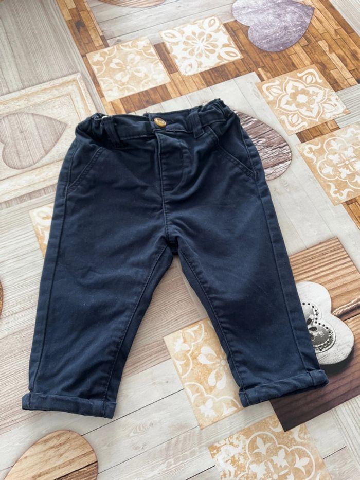 Pantalon bleu marine 6 mois - photo numéro 1